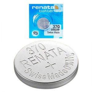Pile Bouton Renata 370 SR920W - Oxyde D'argent 1,55V - Pour Montres, Calculatrices - Qualité Suisse