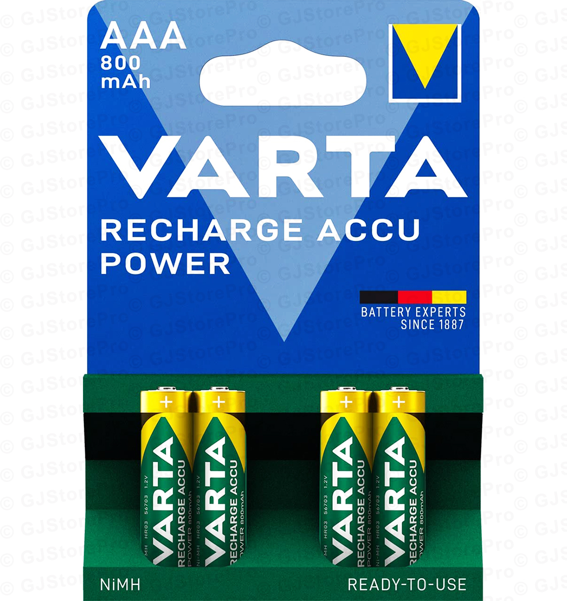 Lot De 4 Batteries AAA Micro Rechargeables Pour Téléphone Fixe Siemens Gigaset (800mAh, 1.2V, NiMH)