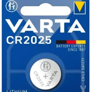 Pile CR2025 Varta Lithium 3 V, blister de 1 - recto du produit
