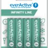 Piles rechargeables AA EverActive Infinity Line 1100 mAh