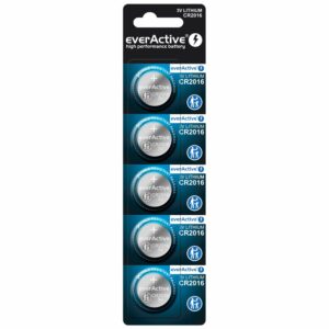 Pile bouton lithium CR2016 EverActive 3V