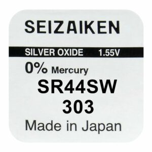Pile oxyde d'argent Seizaiken 303 SR44SW - verso