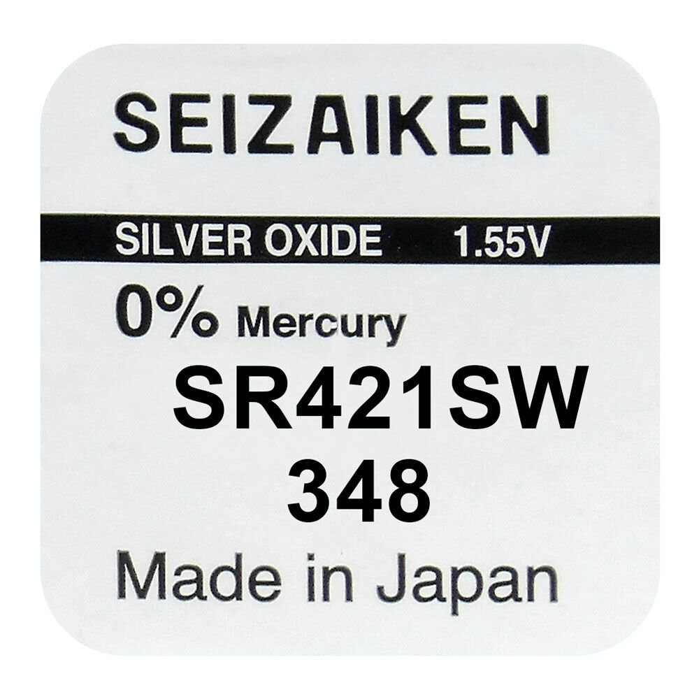 Pile oxyde d'argent Seizaiken 348 SR421SW 1,55V