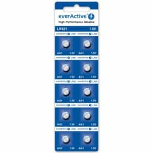 Pile bouton alcaline AG1 LR621 EverActive 1,5V