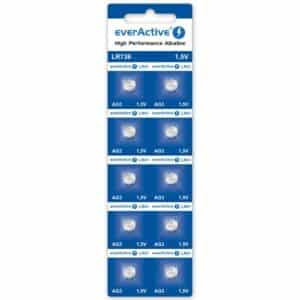 Pile bouton alcaline AG3 LR41 EverActive 1,5V