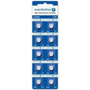 Pile bouton alcaline AG5 LR754 EverActive 1,5V