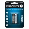 Pile lithium CR123 everActive 3V 1500 mAh blister de 1