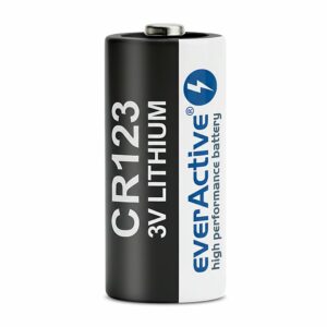 Pile CR123 everActive pour alarme, lampe torche et appareil photo