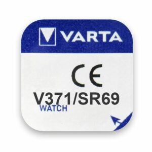 Pile montre 371 SR920SW Varta SR69 - vue arrière du blister