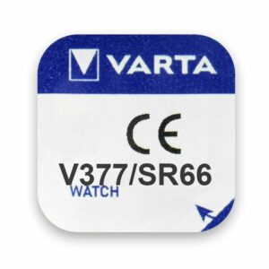 Pile montre 377 SR626SW Varta SR66 - vue arrière du blister