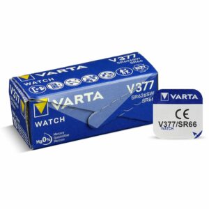 Pile montre 377 SR626SW Varta oxyde d'argent 1,55V fabriquée en Allemagne