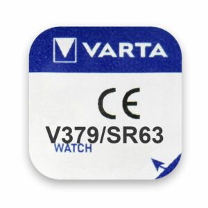 Pile montre 379 SR521SW Varta SR63 - vue arrière du blister