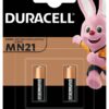 Pile alcaline 23A Duracell MN21 12V - blister de 2 piles