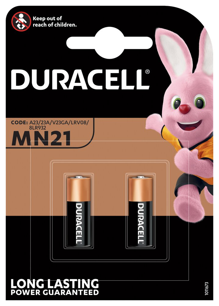 Pile alcaline 23A Duracell MN21 12V blister 2