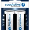 Piles alcalines LR20 format D everActive Pro Alkaline blister de 2
