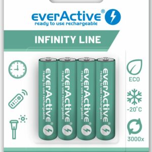 Piles rechargeables AAA everActive Infinity Line 550 mAh blister de 4