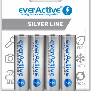 Piles rechargeables AA everActive Silver Line 2000 mAh blister de 4