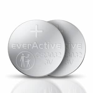 Blister sécurité enfant des piles CR3032 everActive conforme normes UE