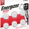 Pile bouton lithium CR2032 Energizer 3V - blister de 6 piles