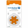 Piles auditive 13 Zinc-Air (Orange) EverActive Ultrasonic - blister de 6 piles PR48