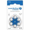 Piles auditive 675 Zinc-Air (Bleu) EverActive Ultrasonic - blister de 6 piles PR44