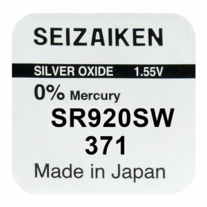 Blister individuel pile Seizaiken 371 SR920SW fabriquée au Japon