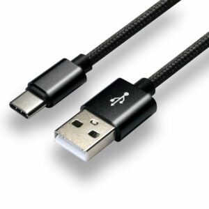 Gaine tressée nylon du câble USB-C 30 cm everActive anti-emmêlement