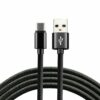 Câble tressé USB vers USB-C everActive CBB-0.3CB 30 cm noir