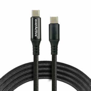 Câble USB-C 60W everActive CBB-1PDL charge smartphone et tablette