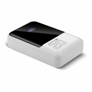 Powerbank everActive EB-20Q 22,5W ports USB-C et USB-A, vue des connectiques
